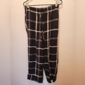 Victoria's Secret Womens Black and White Checkered Pajama Pants